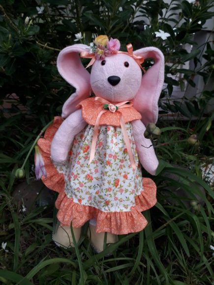 Brinquedo de ratinho de pano