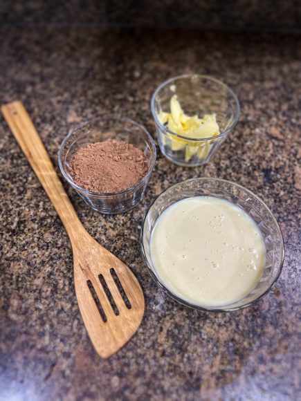 Ingredientes para o brigadeiro