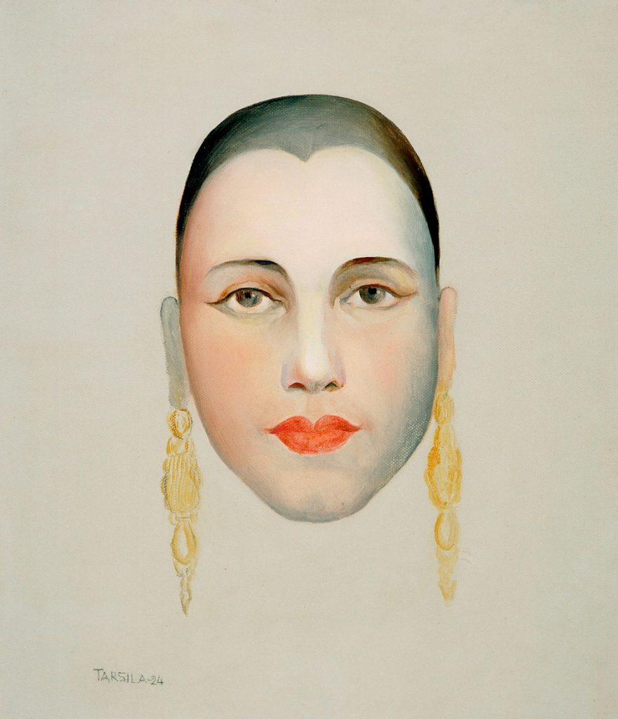 Autorretrato de Tarsila do Amaral (apenas rosto)