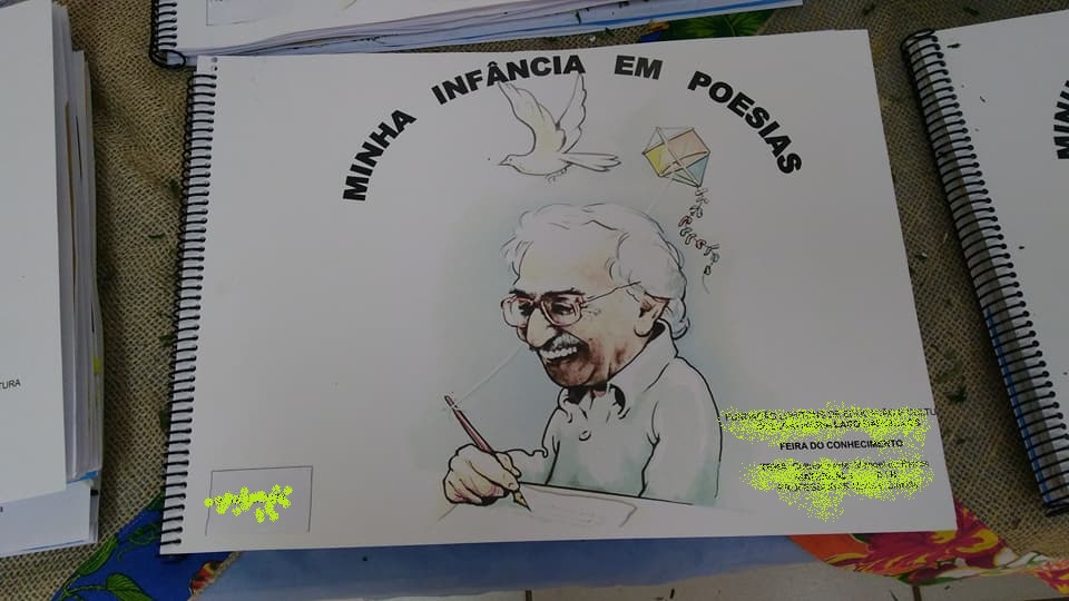 Capa do caderno que contém informações sobre o projeto e as atividades desenvolvidas pela criança.