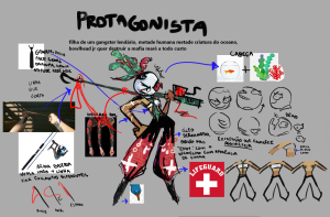 Protagonista desenvolvida por Ghostn . Estudo de personagem para desenvolvimento de um jogo com temática marinha.