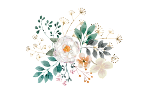 aquarela de rosas brancas estilo carimbo