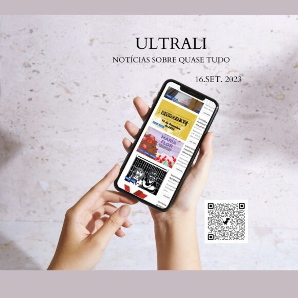 Arte com página do jornal ULTRALI - 16.set.2023