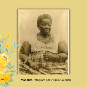 Mãe Rita, fotografa por Virgílio Calegari.