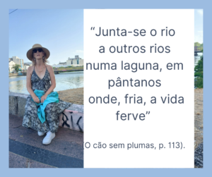 "Junta-se o rio a outros rios numa laguna, em pântanos onde, fria, a vida ferve" (O cão sem plumas)